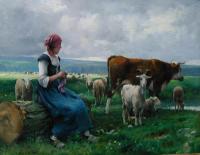 Julien Dupre - Dhepardes with goat sheep and cow